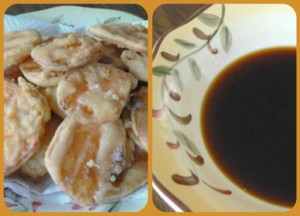 tempura and dipping sauce
